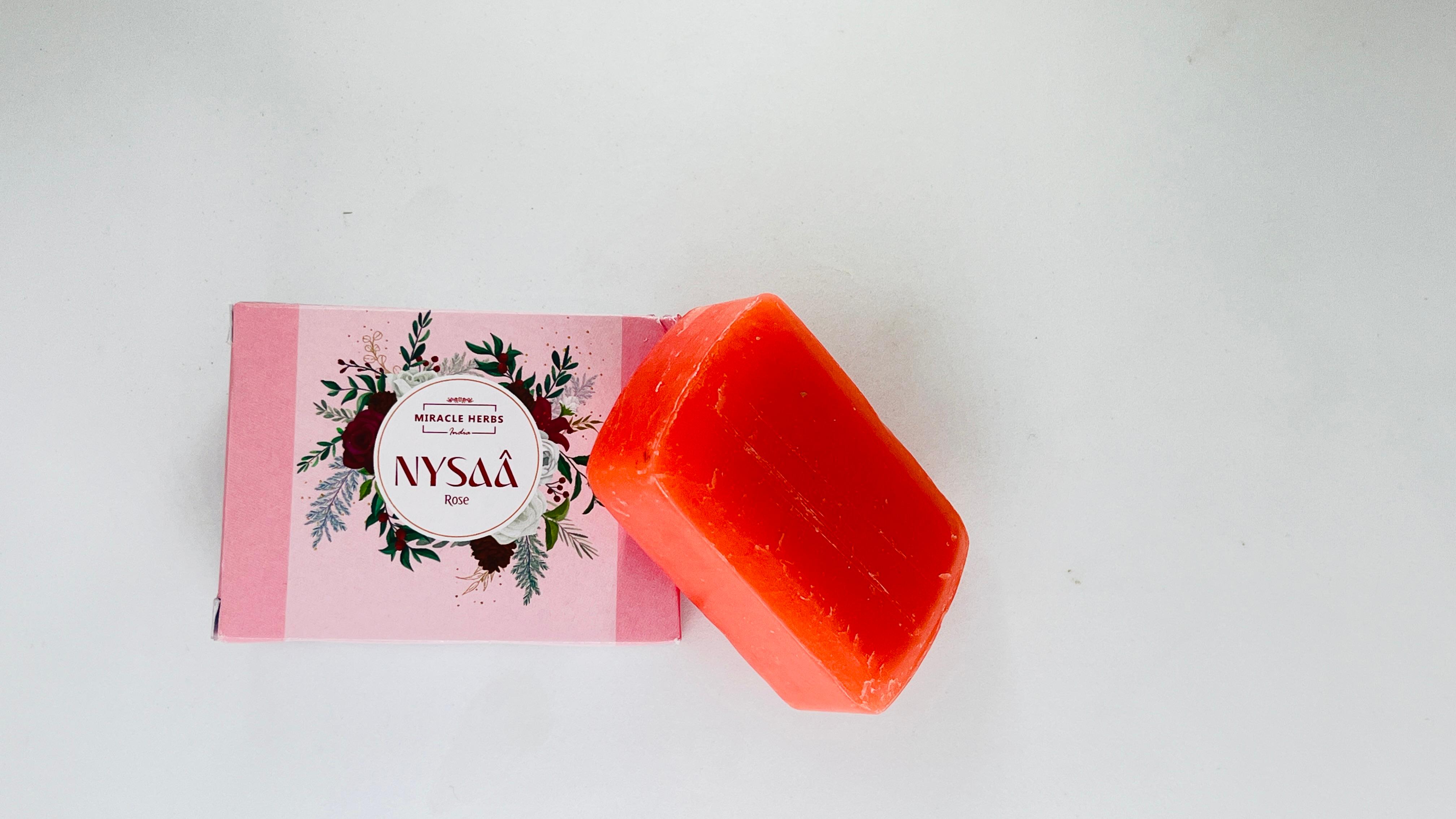 Miracle Herbs Nysaa Rose bathing bar(Pack of 2)